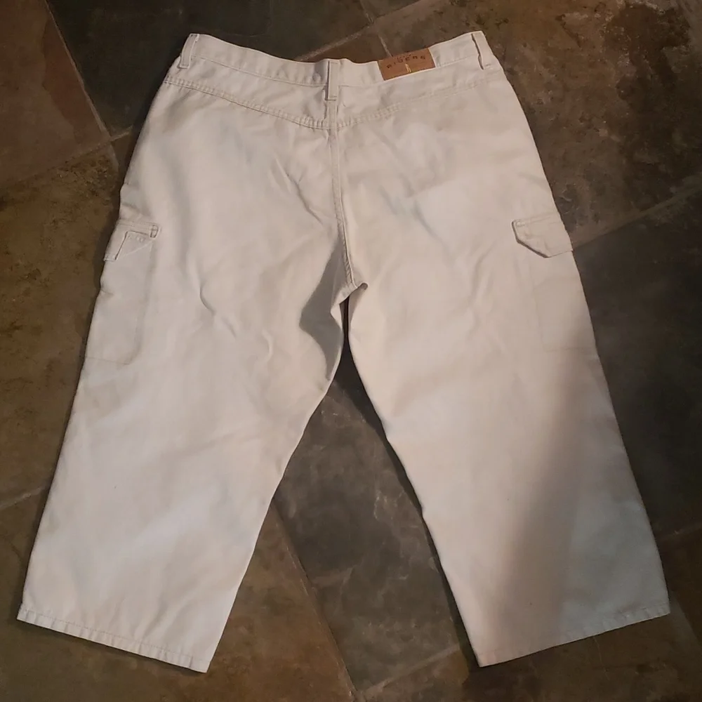 Lee Riders Khaki Cargo Capris Size 16 - Picture 3 of 6